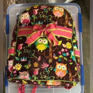 Owl Backpack with Zipper Straps